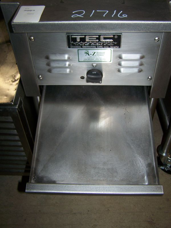 TEC INFRARED CHARBROILER ON STAND WITH CASTERS
