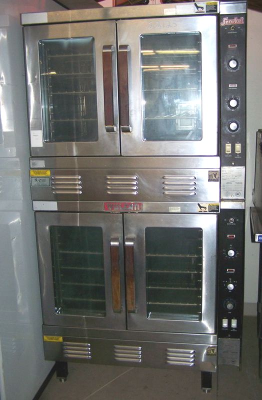 VULCAN SNORKEL DOUBLE STACK CONVECTION OVEN NSF 60000 BTU