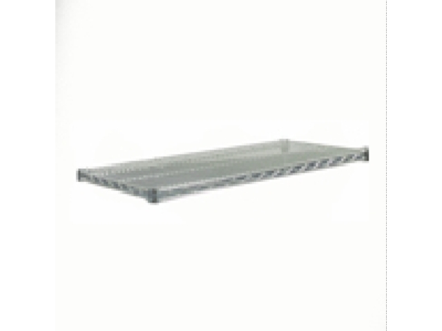 CHROME PLATED WIRE SHELVES 14IN X 36IN WITH 4 SET PLASTIC CHIP