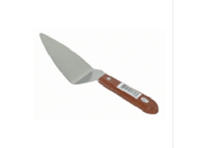6IN PIE SERVER WOOD HANDLE - Click Image to Close