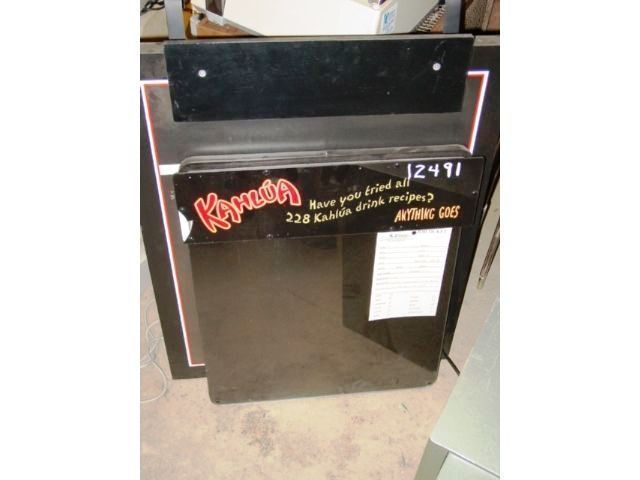 HERITAGE SIGN AND DISPLAY KAHLUA LIQUOR WET ERASE PAINT BOARD WI