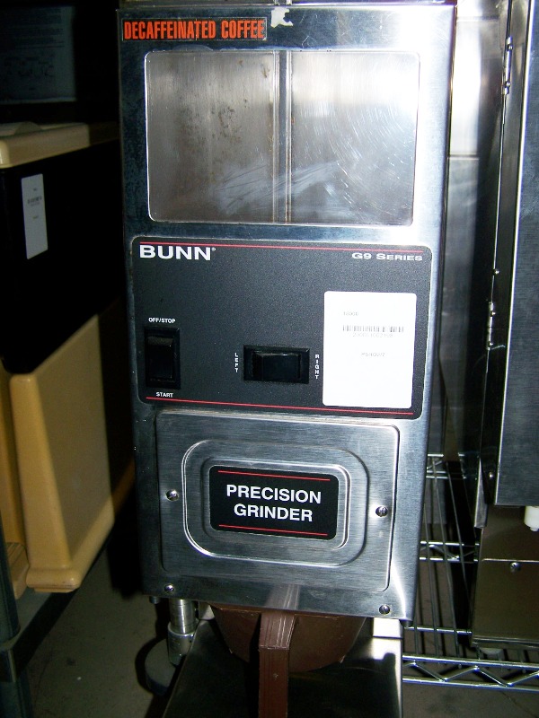 BUNN COFFEE GRINDER INTERFACES WITH DUAL OT SINGLE OR SYSTEM III - Click Image to Close