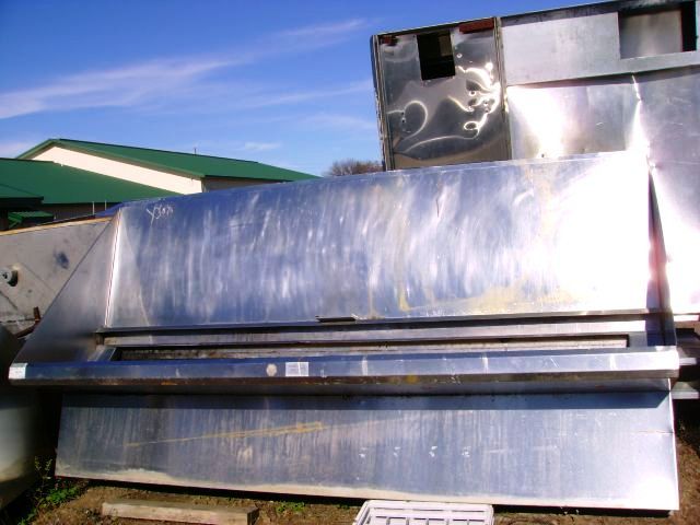 STAINLESS STEEL BACK DRAFT HOOD - 109 X 24 - Click Image to Close
