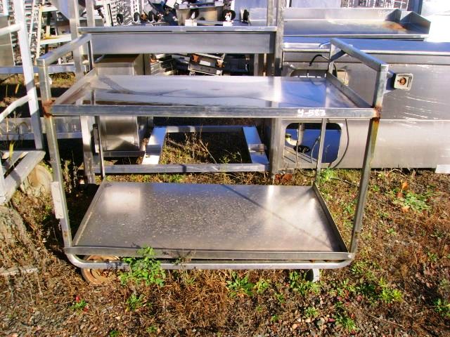 STAINLESS STEEL 2 TIER CART HEAVY DUTY CART - Click Image to Close