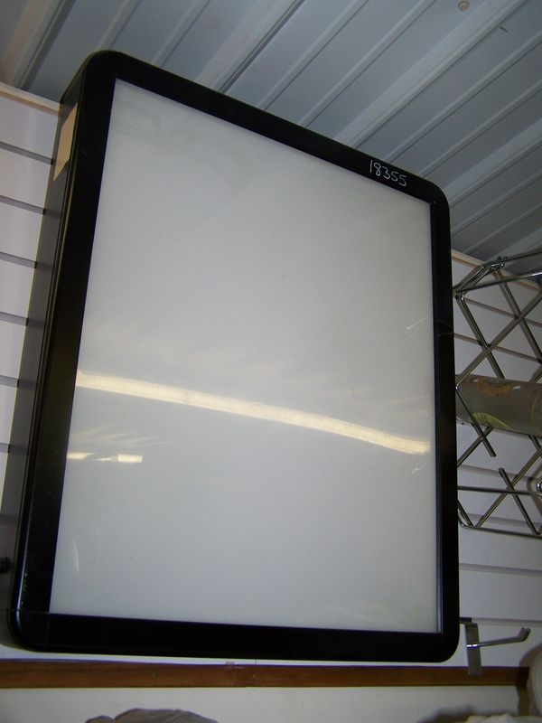 LIGHT UP WHITE BOARD WITH BLACK TRIM - Click Image to Close