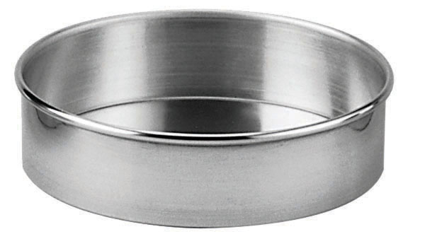 CAKE PAN 6IN X 2IN STRAIGHT SIDED WITH A BEADED EDGE ALUMINUM 18