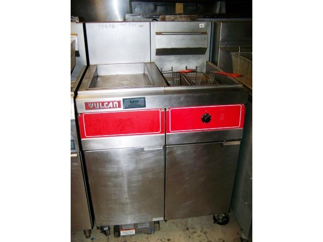 VULCAN STAINLESS STEEL DEEP FRYER WITH PUMP AND FILTER SYSTEM DO - Click Image to Close
