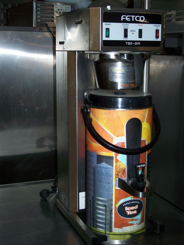 FETCO ICED TEA / COFFEE EXTRACTOR - BREWER WITH ICED TEA DISPENS - Click Image to Close