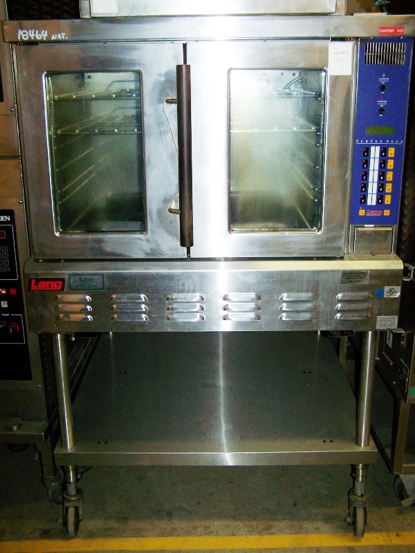 LANG CONVECTION OVEN WITH PULSE STEAM ON STAINLESS STEEL STAND