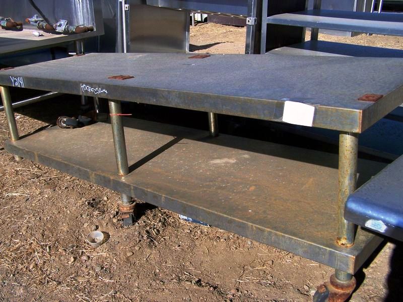 STAINLESS STEEL HEAVY DUTY EQUIPMENT STAND - STAINLESS STEEL LEG - Click Image to Close