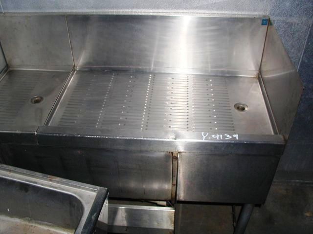 42 DRAINBOARD WITH 24 SPEED RAIL UNDERBAR - Click Image to Close