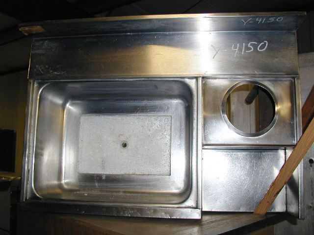 35 DRAINBOARD WITH 20 COLD PLATE AND HOLE FOR HAND SINK