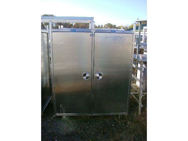 STAINLESS STEEL MARKET FORGED STORAGE CABINET 2 DOORS 36 X 28 X - Click Image to Close