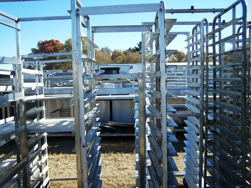 FULL SIZE SHEET PAN RACK ON CASTERS 20.5 X 28 X 68