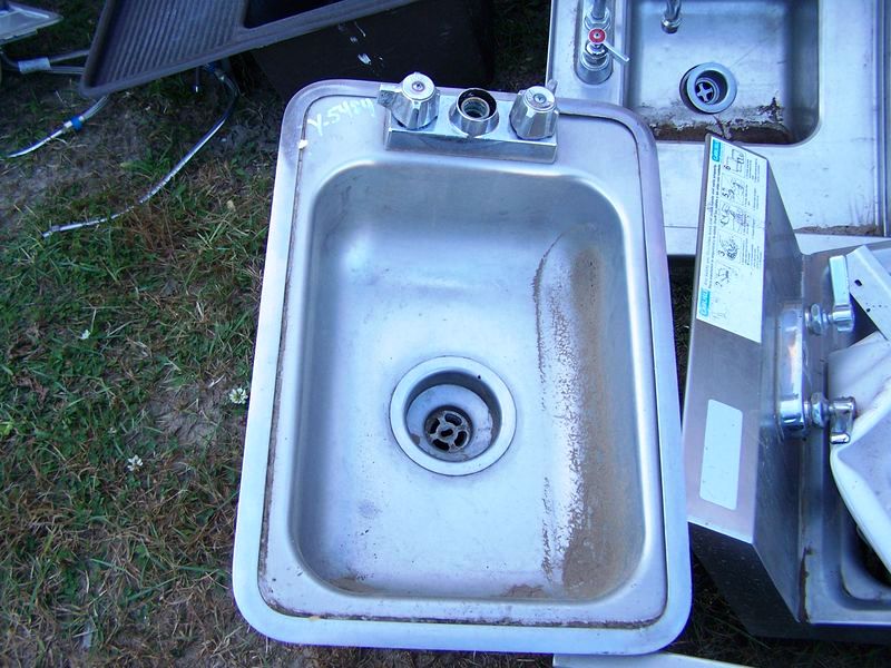 STAINLESS STEEL HAND SINK 15 X 19 - Click Image to Close