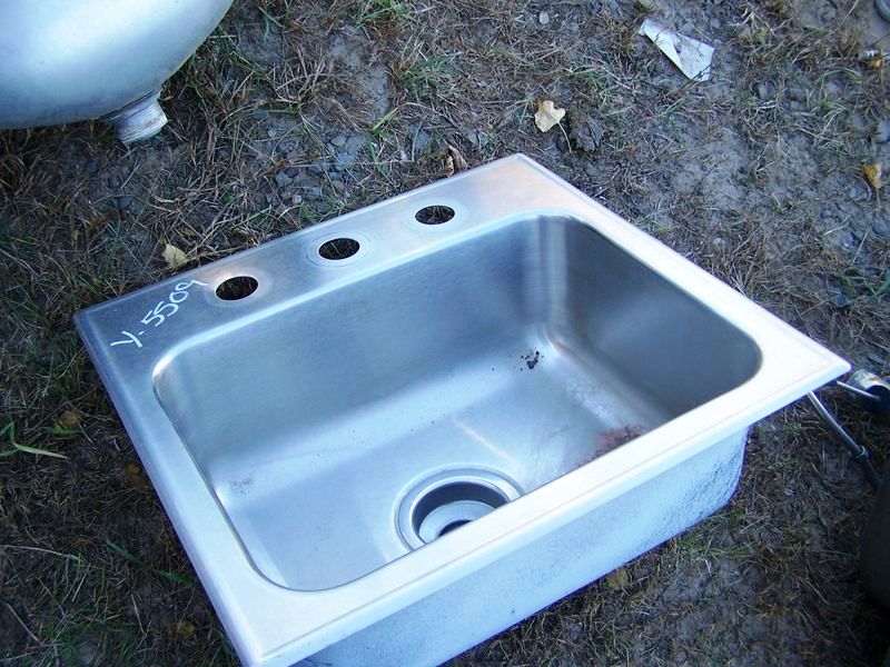 STAINLESS STEEL HAND SINK 15 X 18 - Click Image to Close