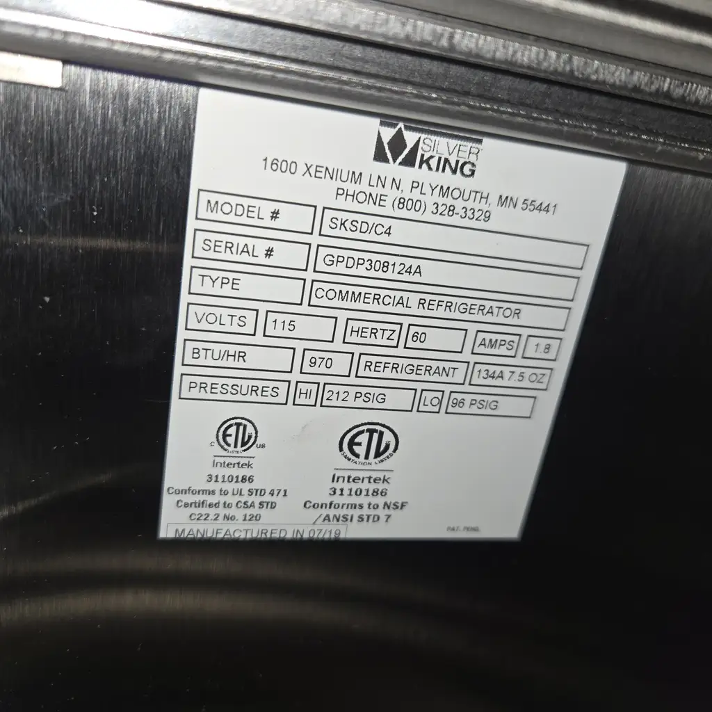 SILVER KING REF 2 DRAWER COOLE