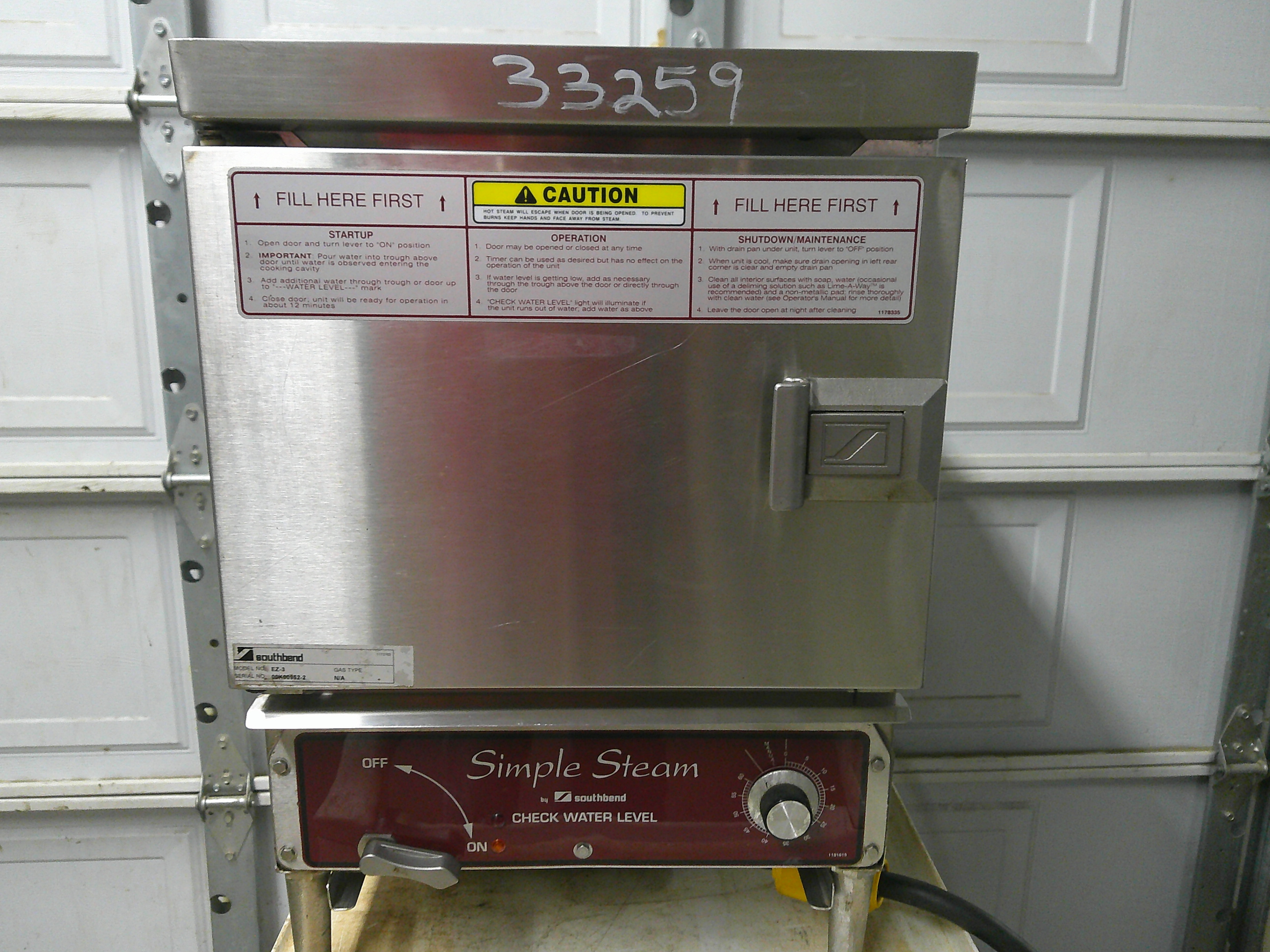 SOUTHBEND ELEC STEAMER