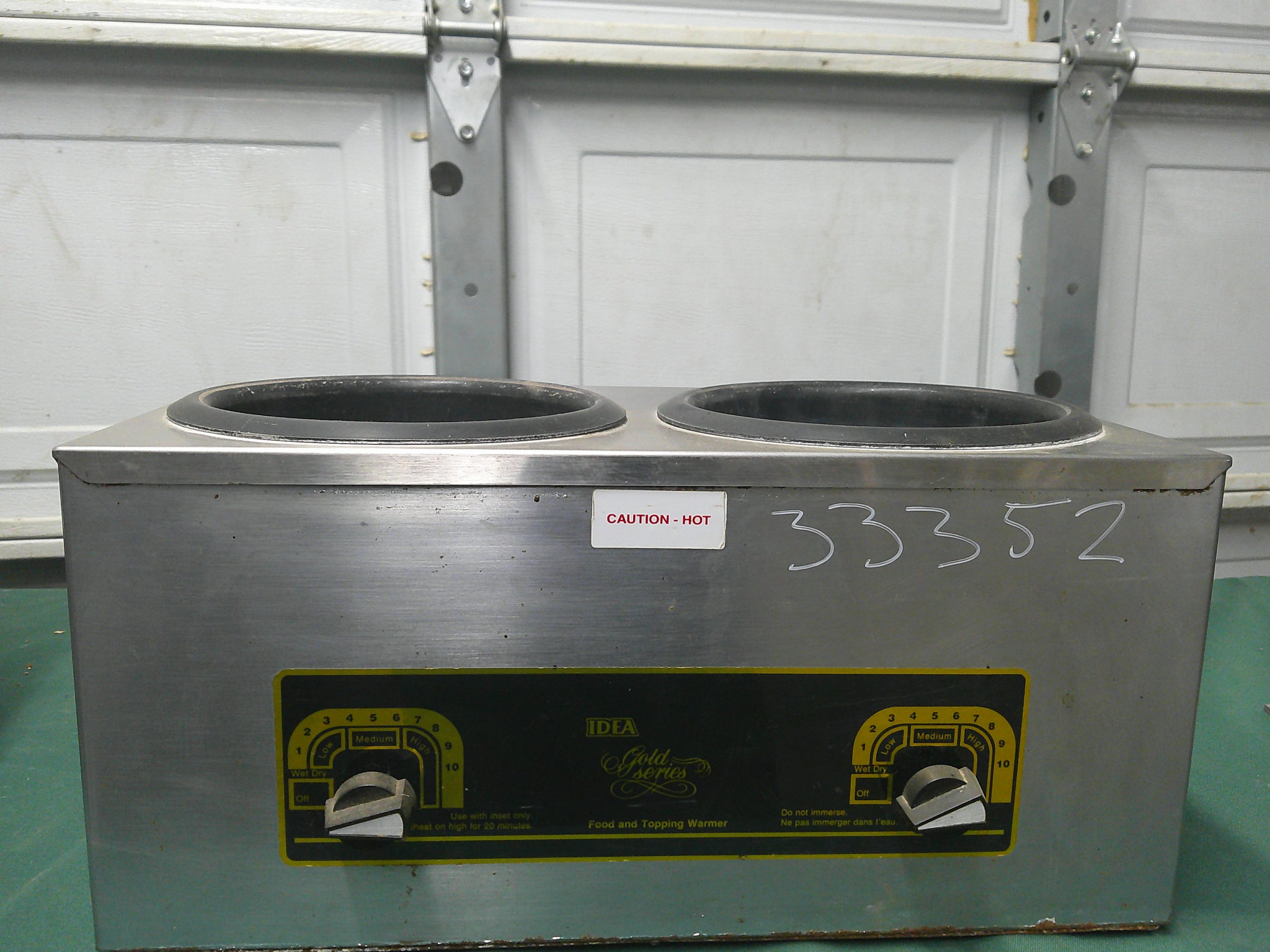 VOLLRATH DBL TOPPINGS WARMER