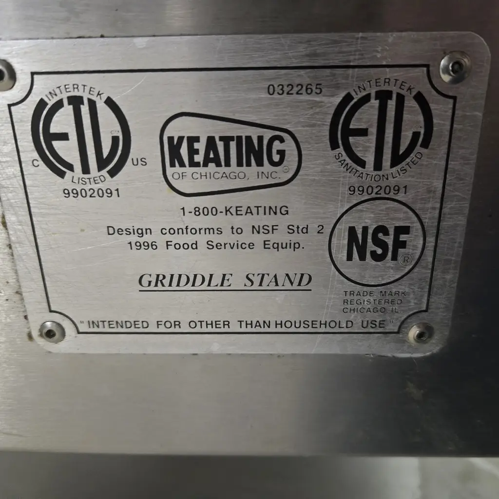 KEATING 36IN GRIDDLE