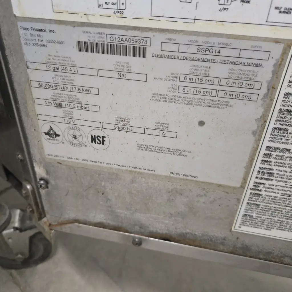 PITCO 2 BASKET FRYER