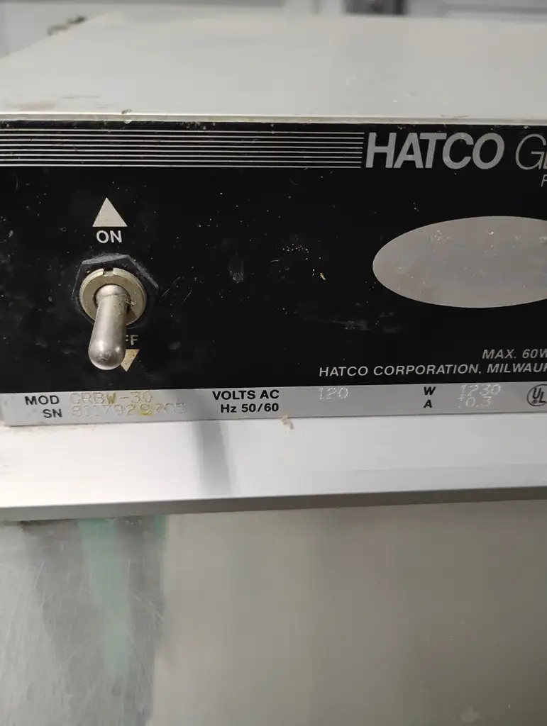 HATCO GLO-RAY BUFFET WARMER