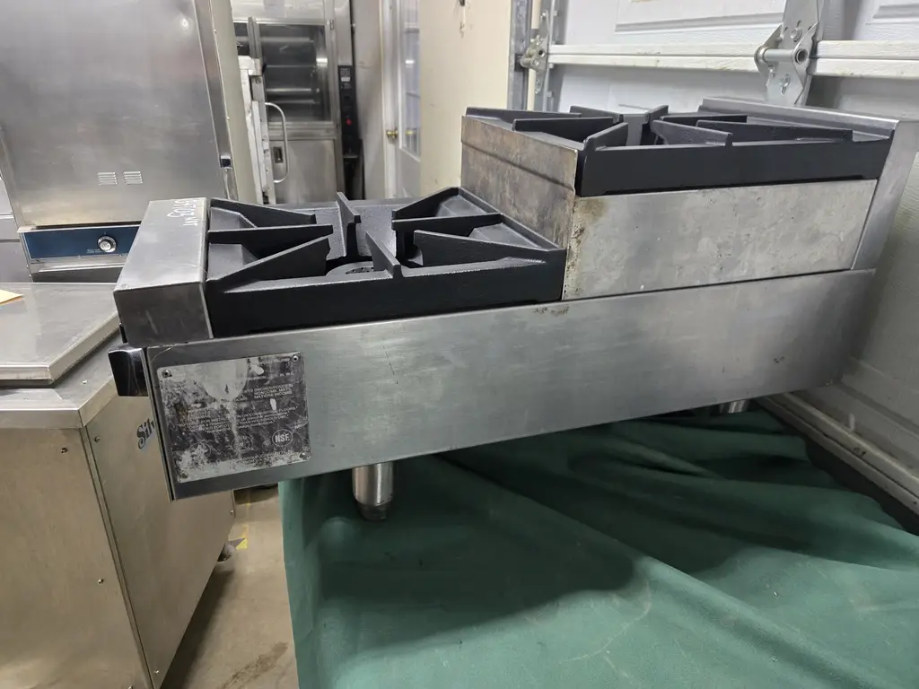 VULCAN 2 BURNER STOCK POT RANG