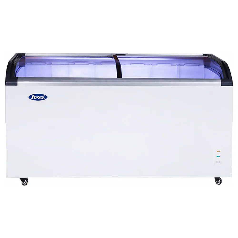 GLASS LID CHEST FREEZER