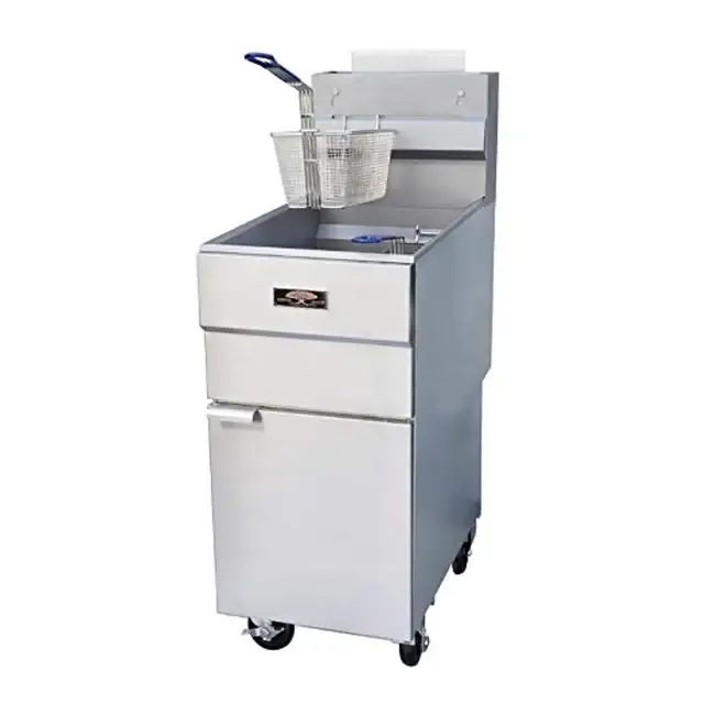 50 # LP GAS FRYER ON CASTERS