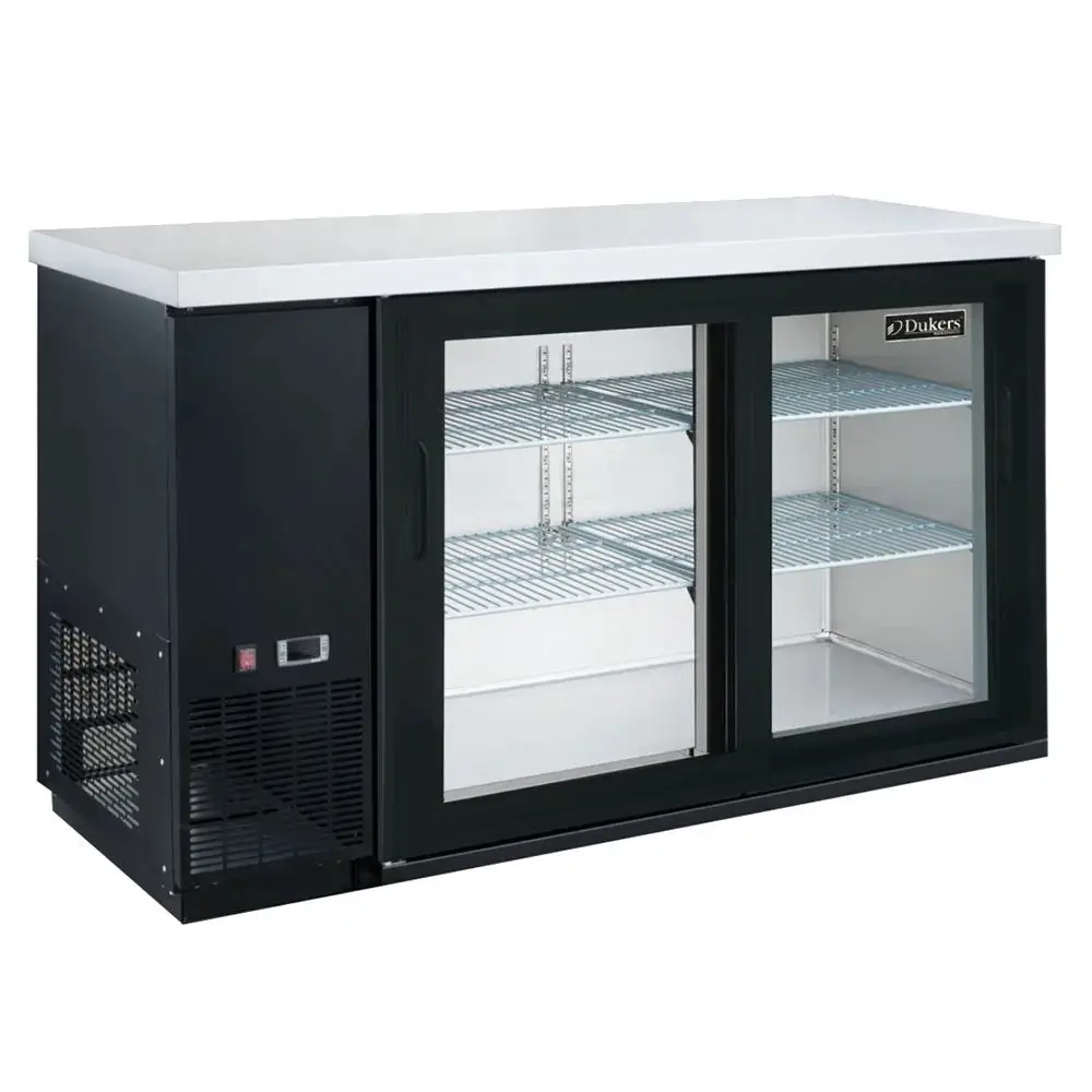 2 GLASS DOOR BACK BAR COOLER