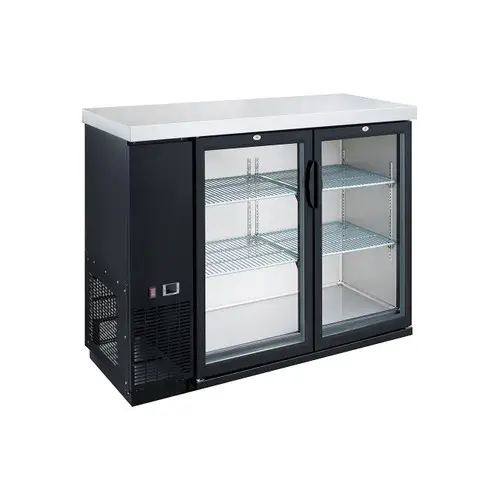 60 INCH GLASS DOOR BACK BAR