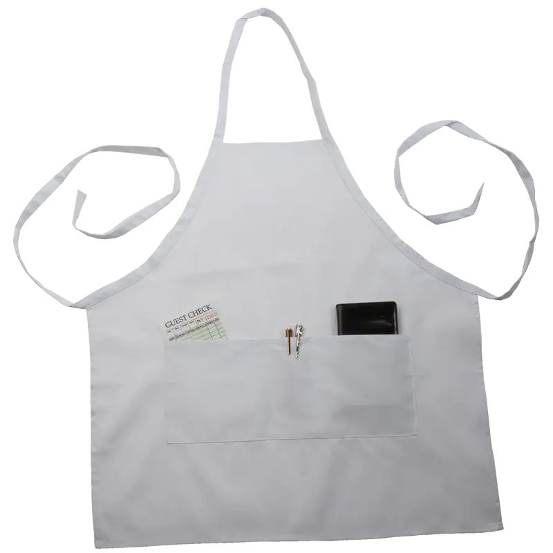 WHITE BIB APRON