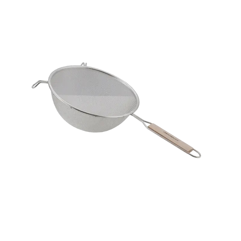 8IN WOODEN HDL STRAINER