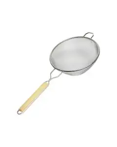 10IN WOODEN HDL STRAINER