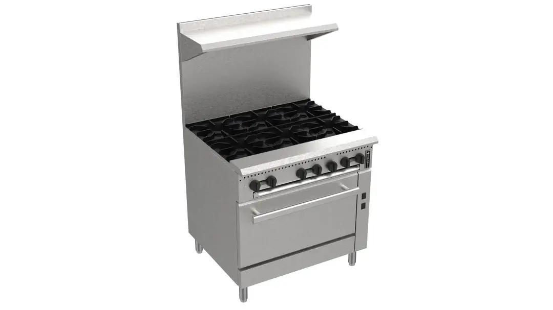 6 BURNER RANGE W/ CONV. OVEN