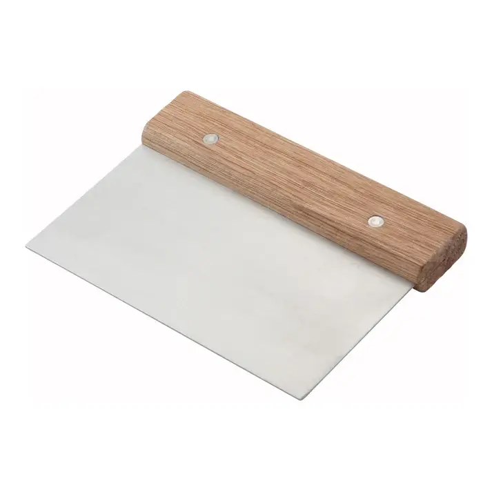 6IN DOUGH SCRAPER WOOD HDL
