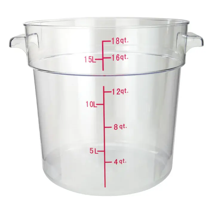 18 QT CLEAR ROUND CONTAINER