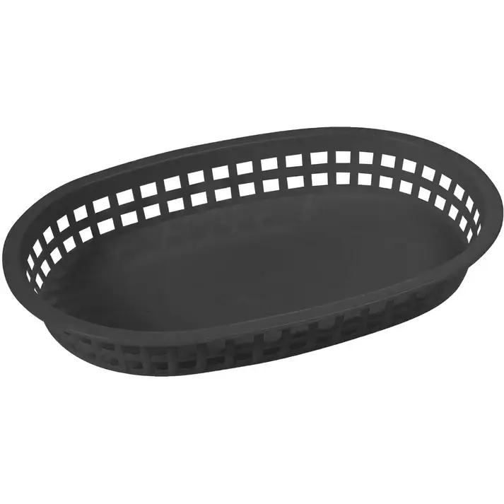 10.75IN OVAL BASKET - BLACK