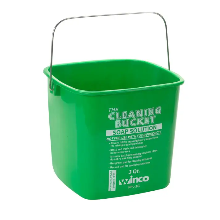 3 QUART BUCKET CLEANING GREEN