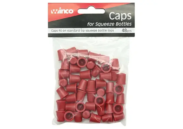 SQUEEZE BOTTLE CAPS RED 48