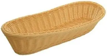 TAN POLY WOVEN BASKET