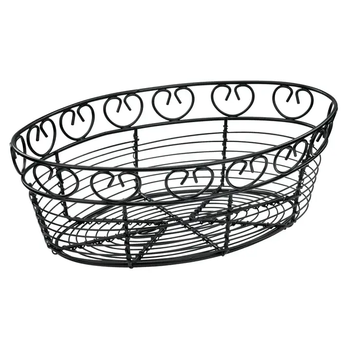 BLACK WIRE SERVING BASKET