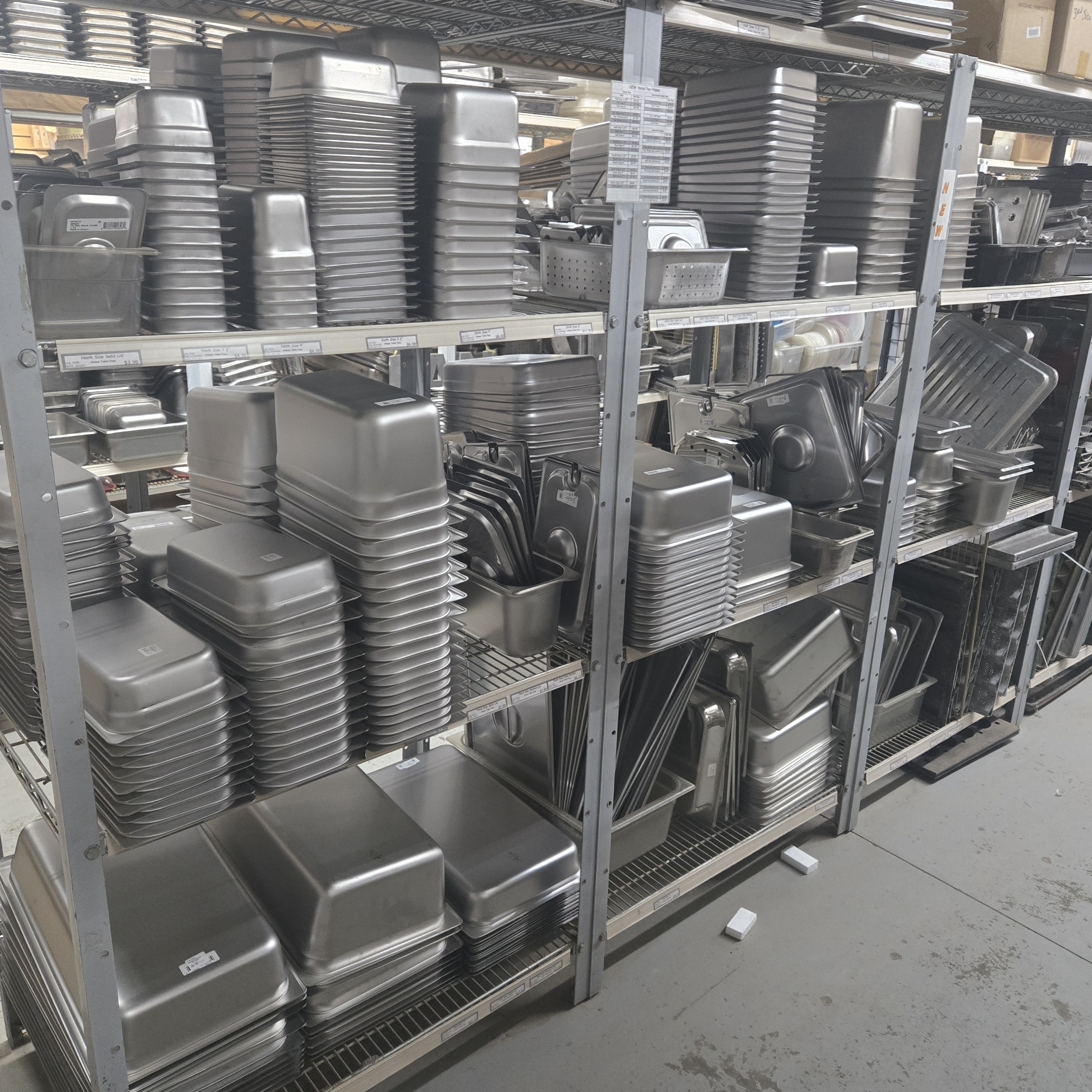 All Sizes of Steam Table Pans / Hotel Pans